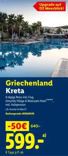 Lidl Reisen Griechenland Kreta Angebot