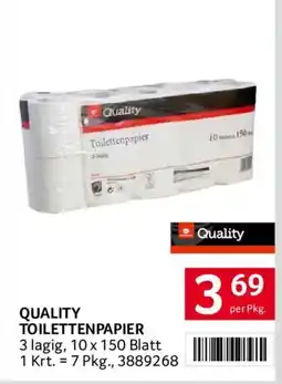 Transgourmet Quality Toilettenpapier Angebot
