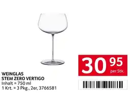 Transgourmet Weinglas Stem Zero Vertigo Angebot