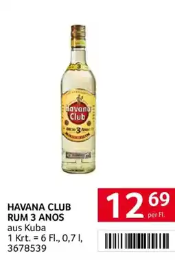 Transgourmet Havana Club Rum 3 Años Angebot