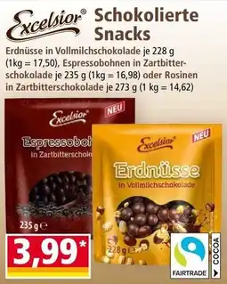 Norma Excelsior Schokolierte Snacks Angebot
