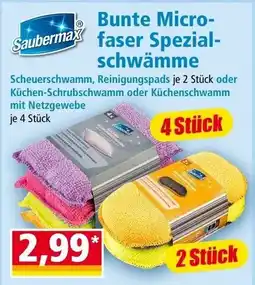 Norma Saubermax Bunte Micro-faser Spezial-schwämme Angebot