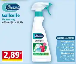 Norma Dr. Beckmann Gallseife Fleckenspray Angebot