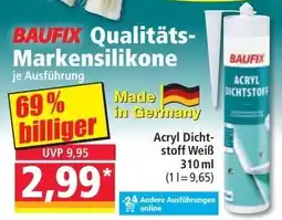 Norma BAUFIX Qualitäts Markensilikone Angebot