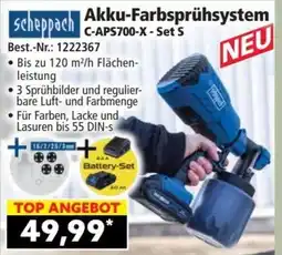 Norma Scheppach Akku-Farbsprühsystem C-APS700-X - Set S Angebot