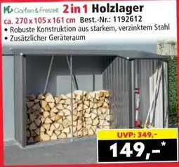 Norma Garten & Freizeit 2in1 Holzlager Angebot