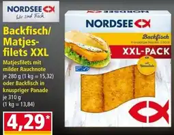 Norma Nordsee Backfisch/Matjesfilets XXL Angebot