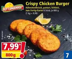 Norma Crispy Chicken Burger Gut Langenhof Angebot