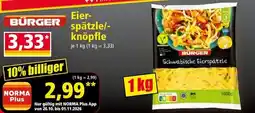Norma Bürger Schwäbische Eierspätzle Angebot