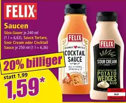 Norma Felix Saucen Angebot