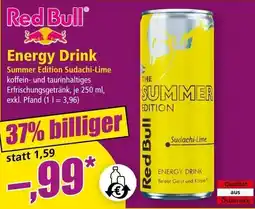 Norma Red Bull Energy Drink Angebot