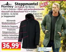 Norma Ronley Steppmantel mit Kapuze, für Herren Angebot