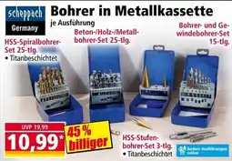 Norma Scheppach Bohrer in Metallkassette Angebot