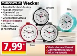 Norma Chronique Wecker Angebot
