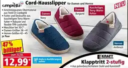 Norma camprella Cord-Hausslipper Angebot