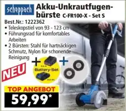 Norma Scheppach Akku-Unkrautfugenbürste C-FR100-X - Set S Angebot