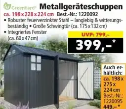 Norma GreenYard Metallgeräteschuppen Angebot