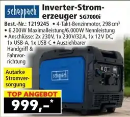 Norma Inverter-Stromerzeuger SG7000i Angebot