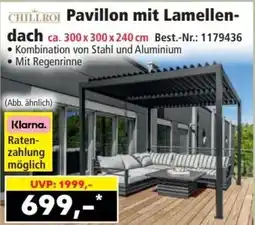 Norma ChiliRoi Pavillon mit Lamellendach Angebot