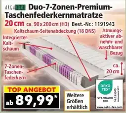 Norma ARGA Duo-7-Zonen-Premium-Taschenfederkernmatratze Angebot
