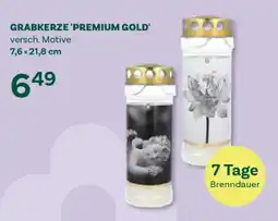 Bellaflora Grabkerze 'Premium Gold' Angebot
