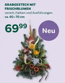Bellaflora Grabgesteck mit Frischblumen Angebot