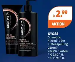 Müller Syoss Shampoo oder Tiefenspülung Angebot