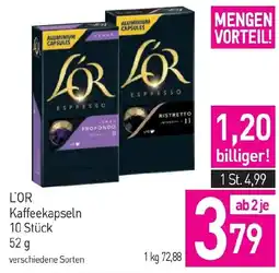 Sutterlüty L'OR Kaffee kapseln Angebot