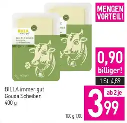 Sutterlüty BILLA immer gut Gouda Scheiben Angebot