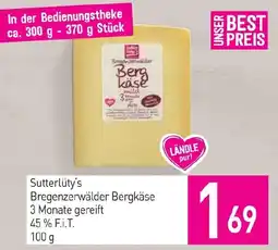 Sutterlüty Sutterlüty's Bregenzerwälder Bergkäse Angebot