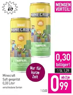 Sutterlüty Minecraft Saft gespritzt Angebot