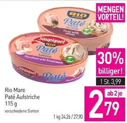 Sutterlüty Rio Mare Paté Aufstriche Angebot