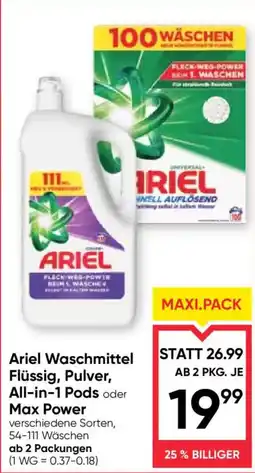 Maximarkt Ariel Waschmittel Angebot