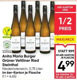 Maximarkt Anita Maria Burger Grüner Veltliner Ried Steintal Angebot