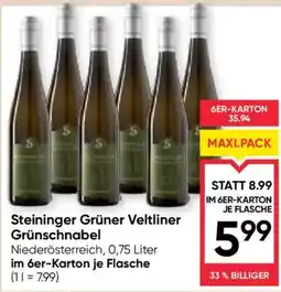 Maximarkt Steininger Grüner Veltliner Grünschnabel Angebot