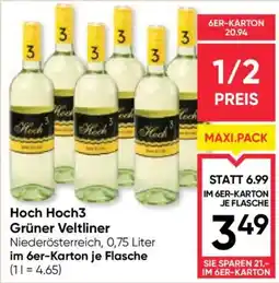 Maximarkt Hoch Hoch3 Grüner Veltliner Angebot