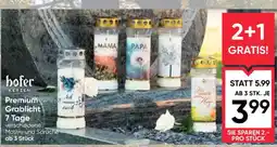 Maximarkt hofer Kerzen Premium Grablicht Angebot