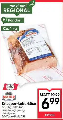 Maximarkt Maier Knusper-Leberkäse Angebot