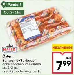 Maximarkt Maier Österreich Schweine-Surbauch Angebot