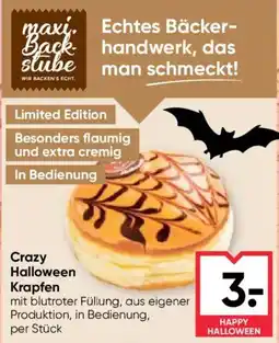 Maximarkt maxi.Backstube Crazy Halloween Krapfen Angebot