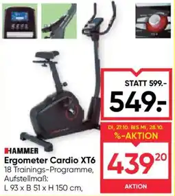 Maximarkt Hammer Ergometer Cardio XT6 Angebot