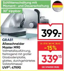 Maximarkt Graef Allesschneider Master M90 Angebot