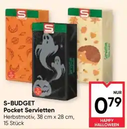 Maximarkt S-Budget Pocket Servietten Angebot