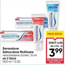 Maximarkt Sensodyne Zahncreme Multicare Angebot