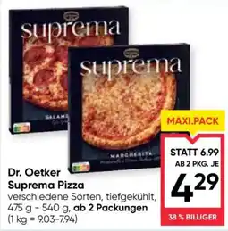 Maximarkt Dr. Oetker Suprema Pizza Angebot