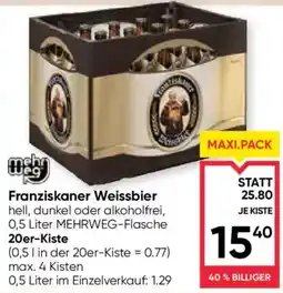 Maximarkt Franziskaner Weissbier Angebot