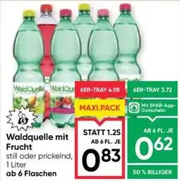 Maximarkt Waldquelle mit Frucht Angebot