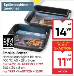 Maximarkt Emaill-Bräter Simpex Professional Angebot