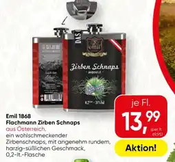 SPAR Gourmet Emil 1868 Flachmann Zirben Schnaps Angebot