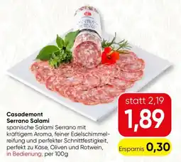 SPAR Gourmet Casademont Serrano Salami Angebot